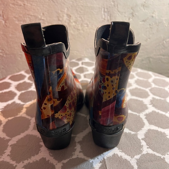 Corkys Red and Orange Winter Rain Boots - Picture 4 of 10